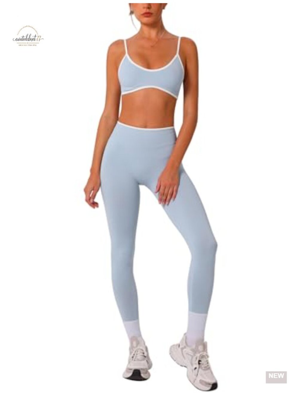 Seamless 2 Piece Workout Set Sports Bra High Waist Leggings Gym